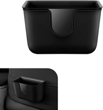 Car Trash Can, Multifunctional Double-Layer Seat Back Hanging Mini Trash Bin, Le