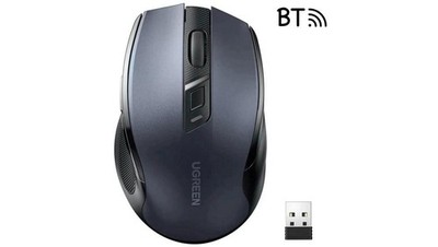 6957303898558 Mysz optyczna Ugreen MU006 bezprzewodowa USB 2.4GHz / Bluetooth 5.