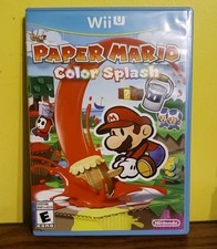 Paper Mario Color Splash - Nintendo Wii U 2016 - Complete CIB - Tested Working