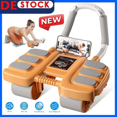 MARKENLOS Bauchroller Automatisches Rebound Bauchrad Bauchtrainer Plank AB Roller Wheel