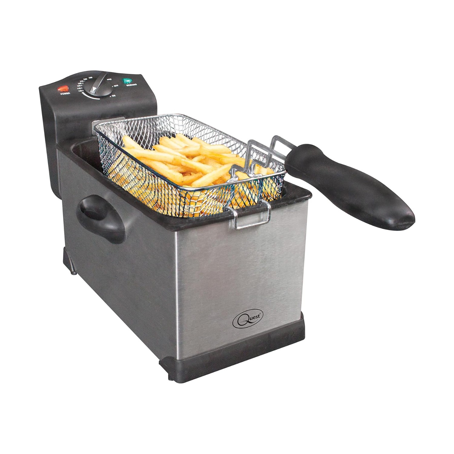 3 Litre Stainless Steel Electric Deep Fat Fryer Frying Basket Kitchen Cooker New