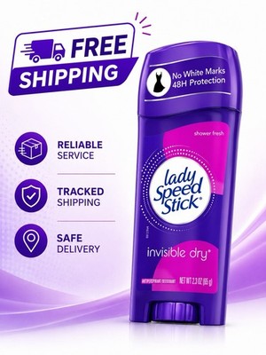 Lady Speed Stick Invisible Dry Antiperspirant Deodorant Shower Fresh 2.3oz
