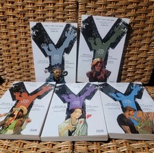 Y The Last Man Trade Paperback TPB Volumes 1-5 Complete Series Brian K Vaughan