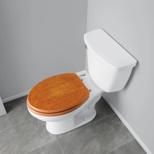 Jones Stephens C3B2E118BN DECORATIVE WOOD TOILET SEAT I - Dark Brown Oak - Picture 2 of 6