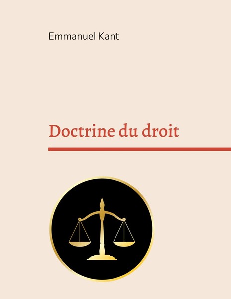 Doctrine Du Droit Emmanuel Kant Taschenbuch Kartoniert / Broschiert FranzöSisch-image
