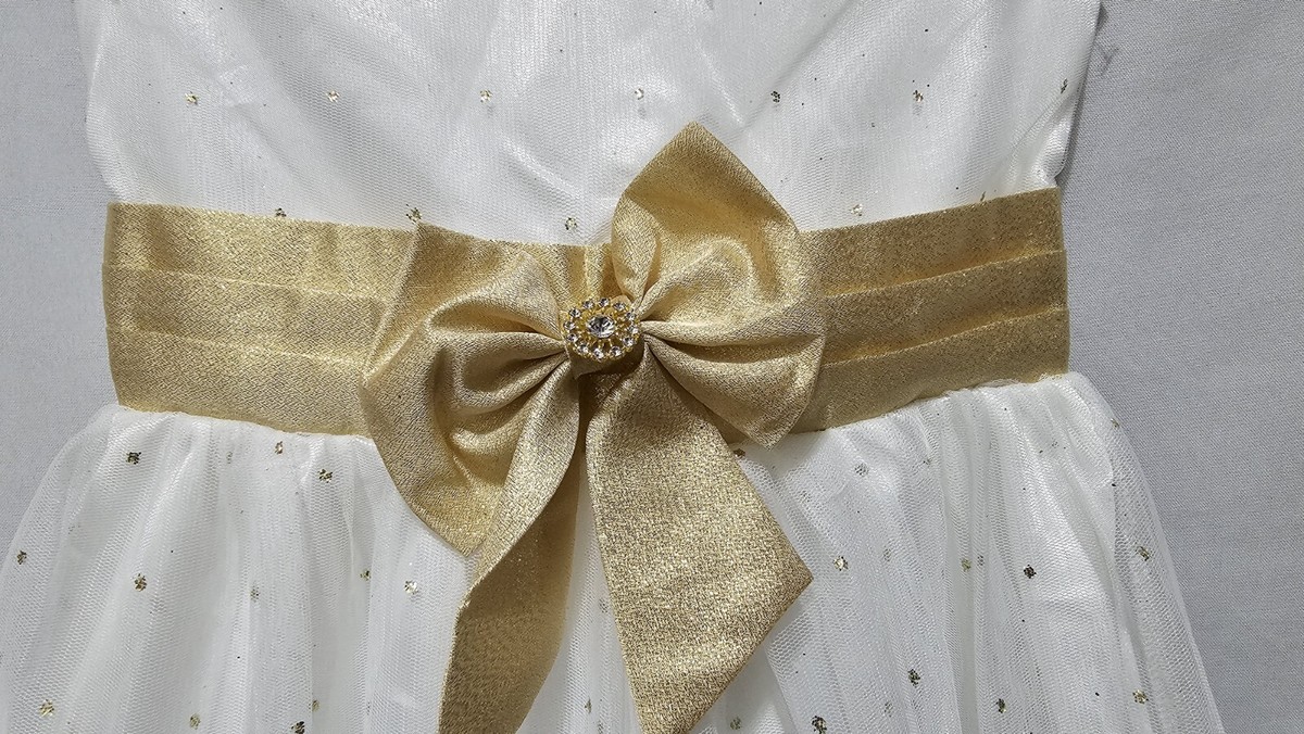 Rare Editions Girls Size 6x Gold Glitter 1 Piece Dress | eBay