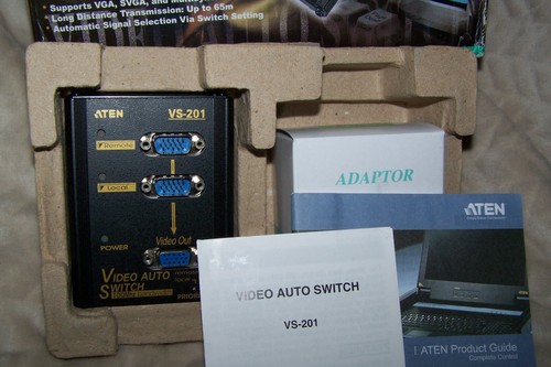 Aten VS-201 2 PC vers 1 moniteur vga vidéo auto switch nos vintage neuf ancien stock - Photo 5/8