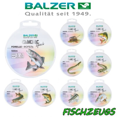 Balzer Angelschnur SpeciLine Monofil Forelle Hecht Zander Aal Karpfen Wels
