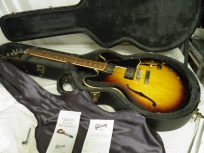 E-Akustikgitarre Gibson ES-335 Sunburst 2008 Made in USA mit Hartschalenkoffer
