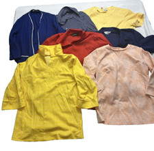 7pc Vintage Women  s Size M/L Blouse Shirt Top Jacket Lot Professional Career