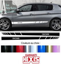 2 X BANDES BAS DE CAISSE POUR PEUGEOT 308 SPORT AUTOCOLLANT STICKER BD573-62