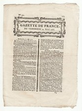 1766 may23, French Gazette Liquidation of Canada cards Money, Letters and Claims