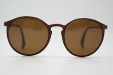 Vintage Sunglasses Retro UVEX 9259 ANSI Z87 Brown Silver Oval