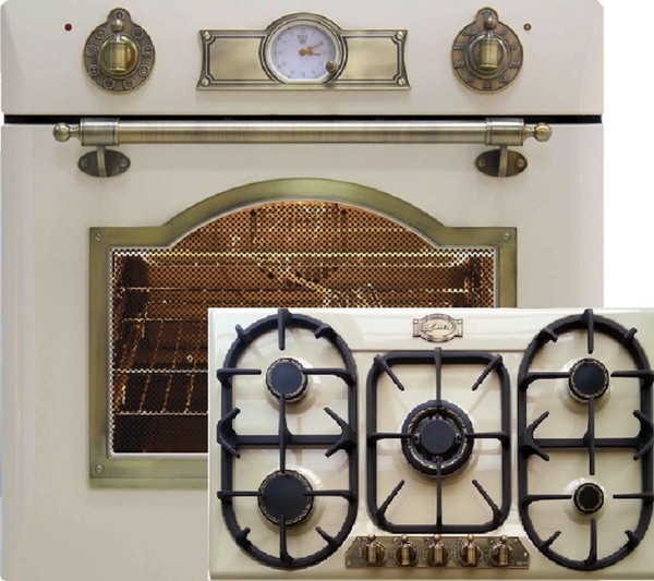 Kaiser Herdset Elektro Einbau Backofen 67L Selbstreinigung M. Gaskochfeld 90Cm-image