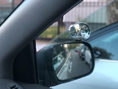 2x Support Blind Spot Mirror Rear Side View Universal 4'' Convex Glass Wide Angle