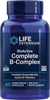 Life Extension Bioactive Complete B-Complex, Heart, Brain and Nerve Support, Hea