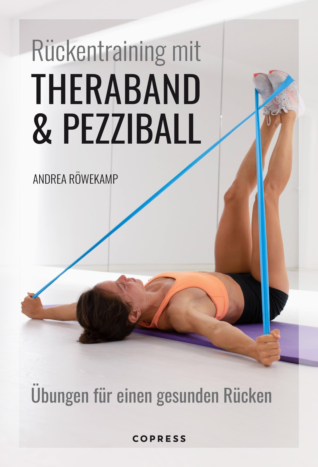 Rückentraining Mit Theraband Und Pezziball. Übungen Für Einen Gesunden