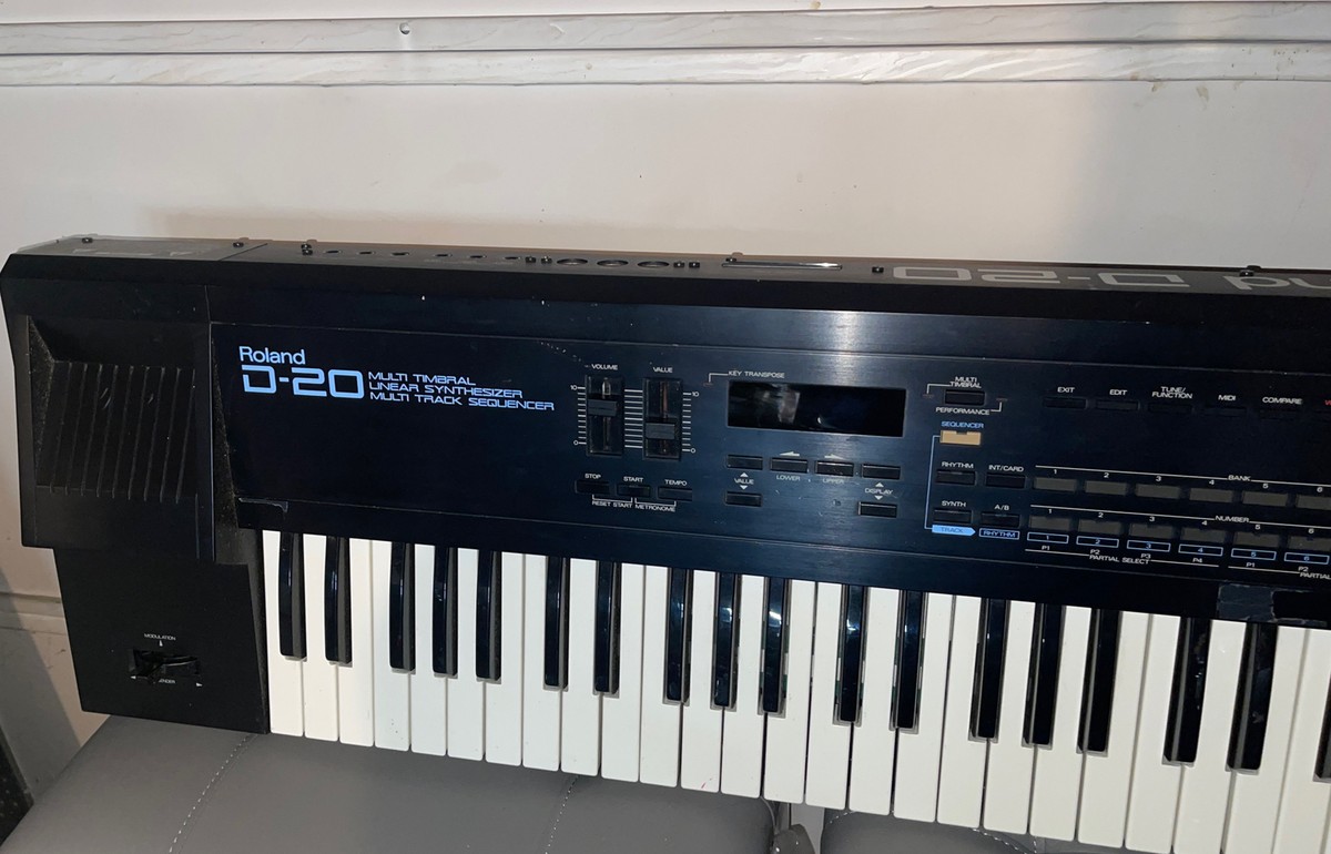 Roland D-20 Multi Timbral Linear Synthesizer in Very Good