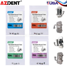 10X AZDENT Tubos bucales ortodoncia dental MBT/Roth 022 1st Molar Bondable USA