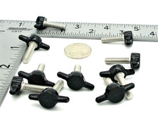 M6 x 25mm Wing Thumb Screws for Jigs Fixtures Racks & Stands Stainless 4 Pack