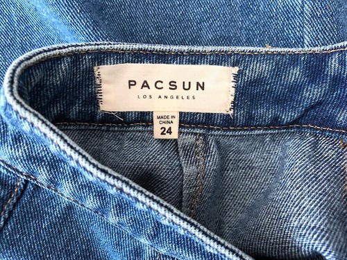 PacSun Denim Jean Zip Summer Short Skirt - Size: 00 (US: 24) *New w/ Tags* - Picture 4 of 7