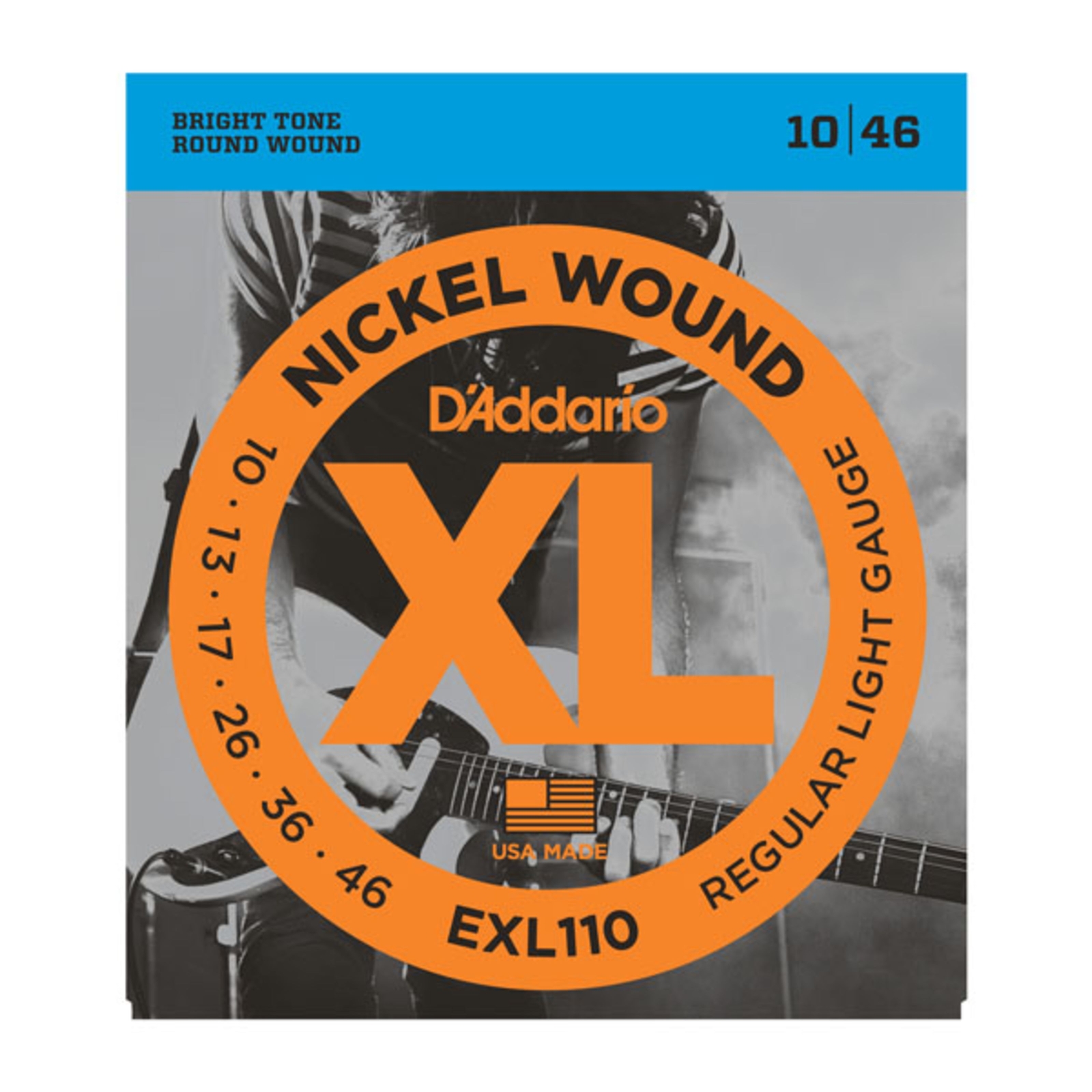 DAddario E-Git.Saiten EXL110 10-46 Никелевая рана - E-Gitarrensaiten