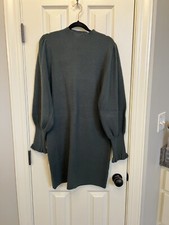 Chelsea 28, Women's Green Sweater Dress, SZ L