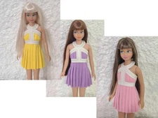 Handmade Skipper Fashion Dress Inspired by the Vintage Francie No Bangs Dress