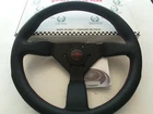 NARDI PERSONAL NEO GRINTA 33 Steering wheel Black leather - Red stiching