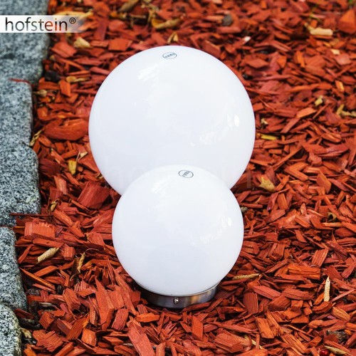 Veranda Solar Kugelleuchte Set Durchmesser 15cm & 20cm Garten Terrasse Edelstahl - Bild 5 von 8