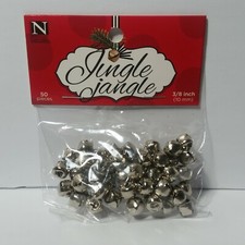Bells for Arts  Crafts Jingle Bells Silver Toned 3/8" 2 Packs  50 count each