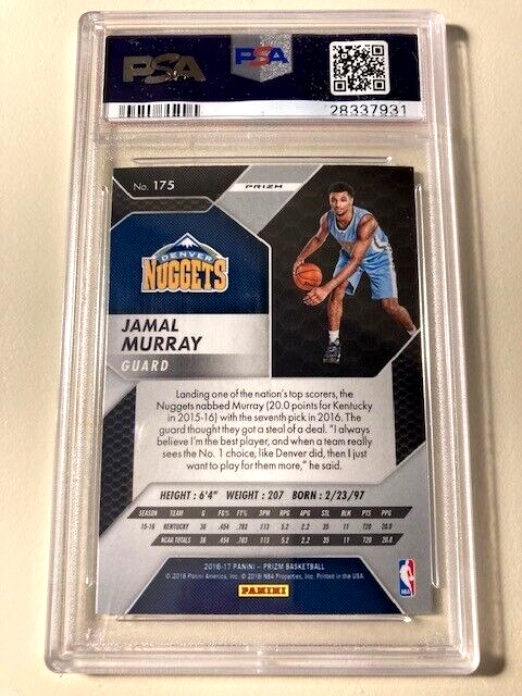/175枚限定❗️ JAMAL MURRAY RC DENVER NUGGETS 2016-17 Panini Prizm Jamal Murray #175 Rookie RC - Denver