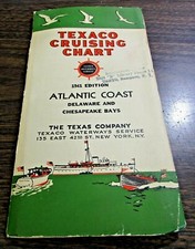 1941 - TEXACO CRUISING CHART - ATLANTIC COAST - THE TEXACO COMPANY - VERY GOOD