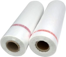 Tripact 11" x 14" HDPE Plastic Produce Bag Roll, Grocery Bag Fruites - 2 Rolls