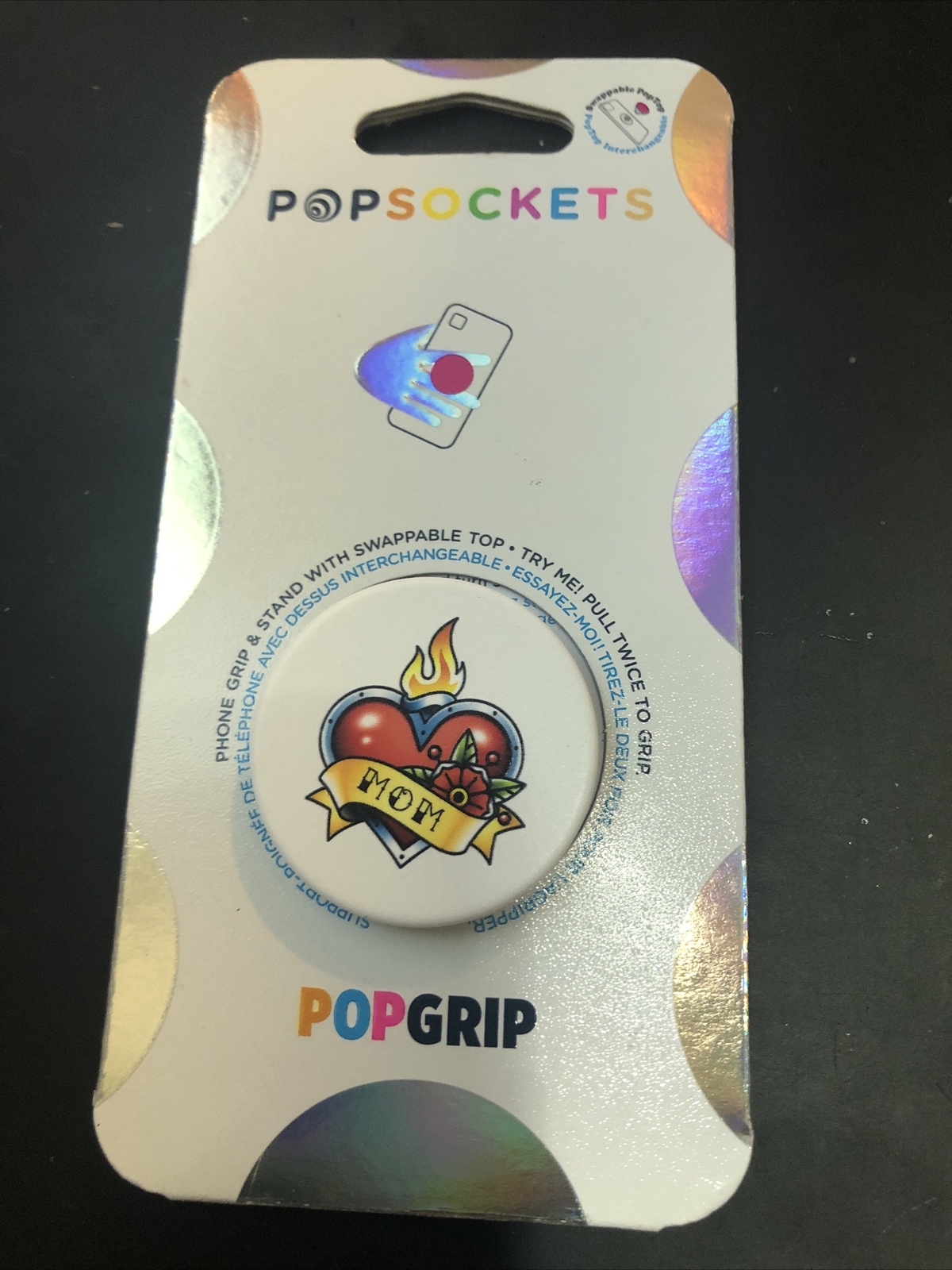 NEW PopSocket PopGrip Stand Universal Phone & Tablet Holder Mom Tattoo!!-image