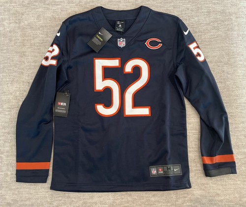 Men’s Size Medium Nike NFL Khalil Mack Chicago Bears Therma Long Sleeve Jersey
