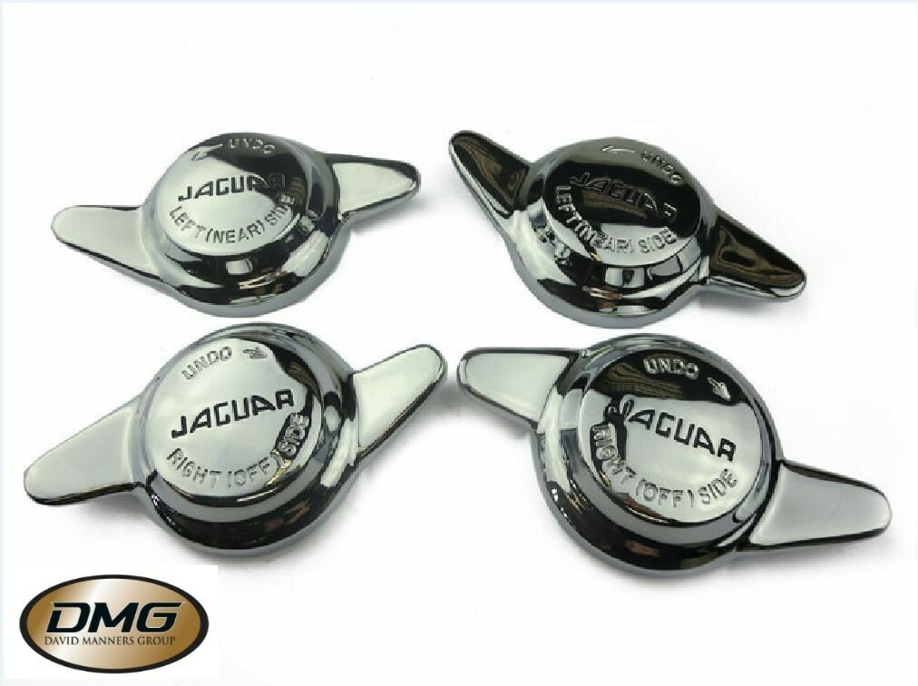Jaguar Wire Wheel Spinners 2 Eared for Jaguar MK2 EType/SType. C1102