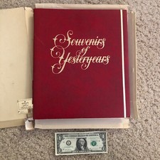 Vintage Souvenirs Of Yesteryears Hallmark Scrapbook Memory Album / 30 Pages