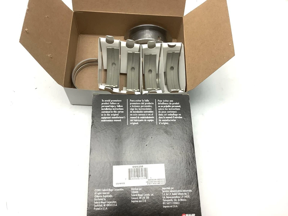 Juego de cojinetes principales del cigüeñal del motor - potencia sellada a gas 6692M Foto 2 de 4