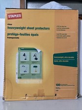 Staples 31866 Heavyweight Sheet Protectors - 50 Partial Case