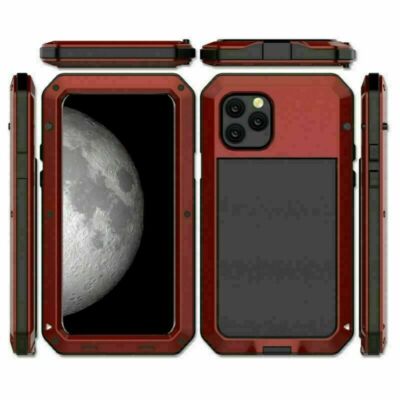 Aluminum Metal Glass Heavy Duty Shockproof Cover Case For iPhone 7 8 Plus