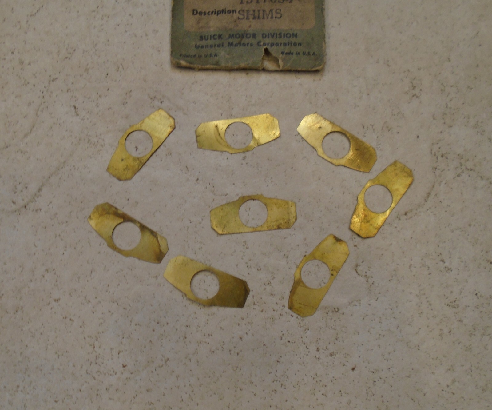 SET of 8 NOS 19241949 BUICK 40 50 Connecting Rod Shims 35 36 37 38 39