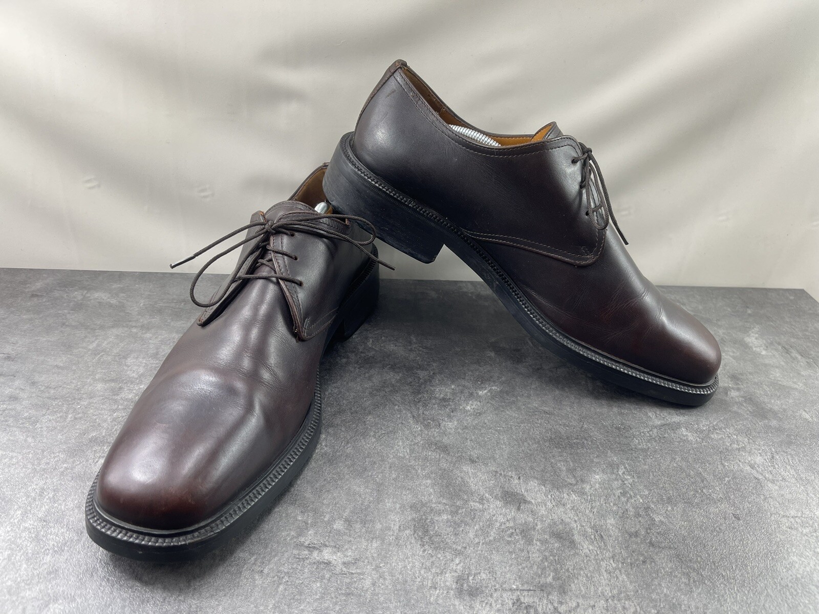 SAOLA Scarpe Cole Haan City Oxford Uomo 13 M Pelle Marrone Suole Pesanti Impermeabili Derby