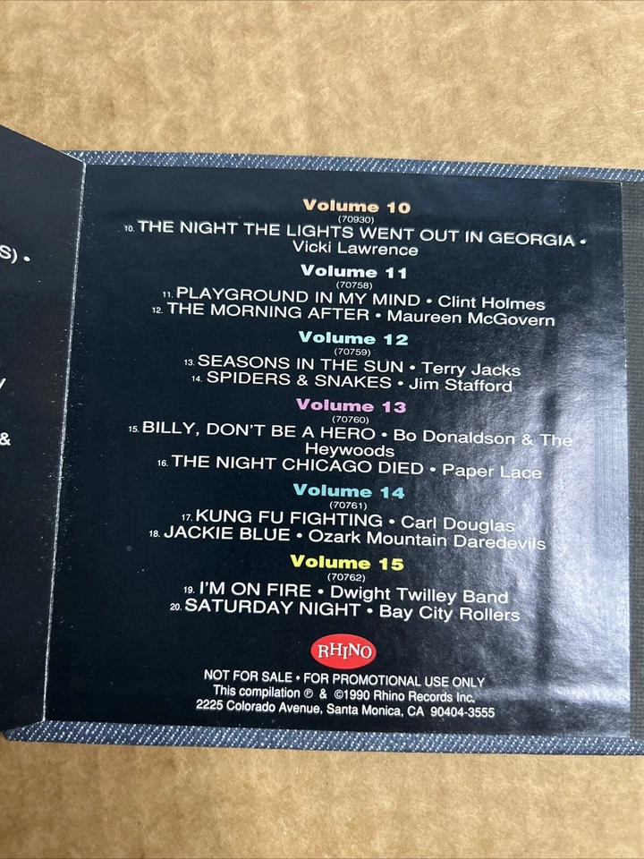 Have a Nice Day: Super Hits of the '70s SAMPLER CD 20 Songs From Vol 1-15 RARE - Imagem 4 de 4