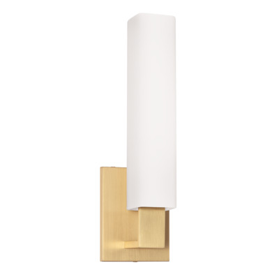 Hudson Valley Livingston Wandleuchte aus gealtertem Messing mit Opalschirm UVP 440,00 £