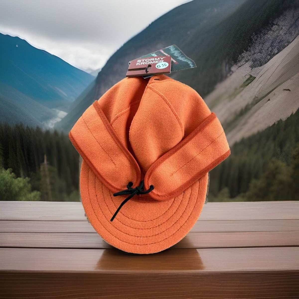 Stormy Kromer Cap men 6&1/2 original blaze orange wool NWT Hunting  Outdoorsman