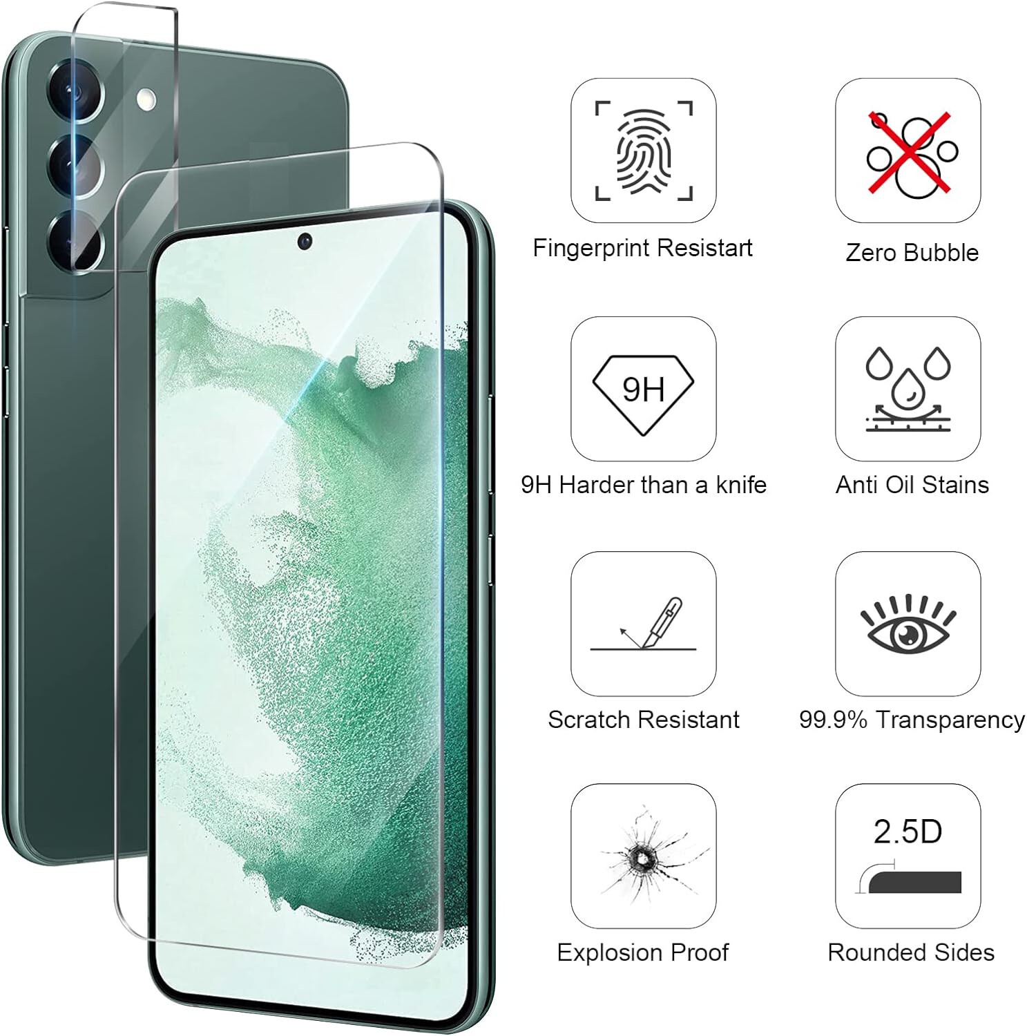 Kit Protection écran Verre Trempé + Caméra Arrière X2 Pour IPhone 16 Pro - Little Boutik