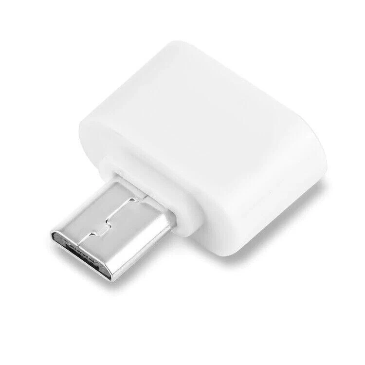 Micro USB auf USB A Adapter OTG USB-Stick Daten Übertragung Buchse Weiß A93 - Bild 3 von 4