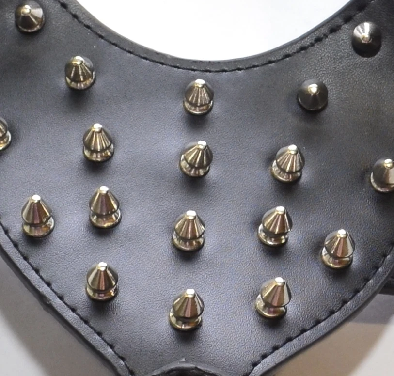 Dog Harness Spiked Studded PU Leather Pitbull Mastiff Boxer Bully Chest 26~34"