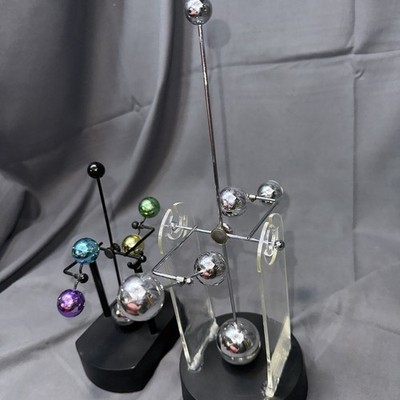 Mid Century 1970's Jupiter Swing Art Kinetic Sculpture Electronic  LOT 2 C/VIDEO